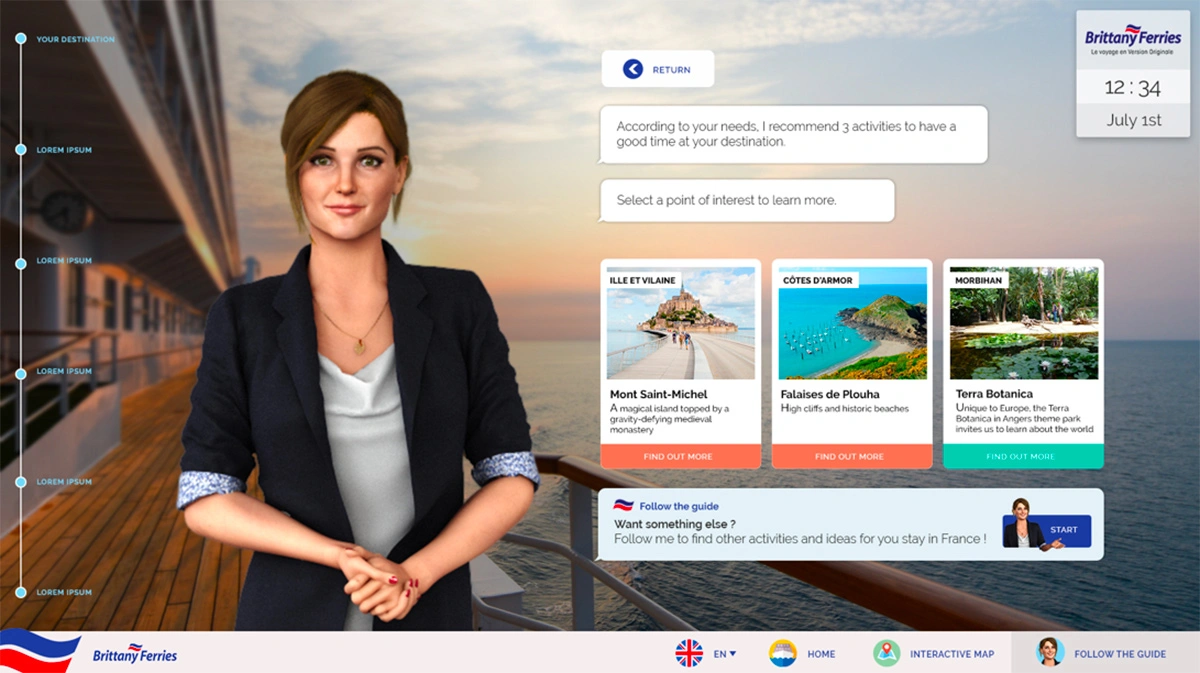 Accueil digital 24h/24 pour voyageurs
