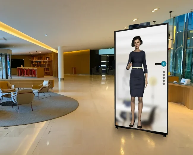 MTC-V2 Solution d’accueil digital moderne via borne tactile IA